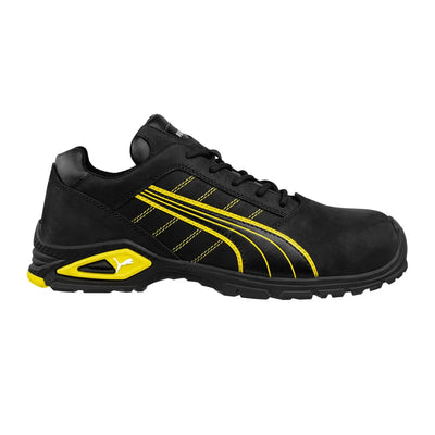 Puma Amsterdam Low S3 SRC Alüminyum Burunlu Siyah Sarı İş Ayakkabısı