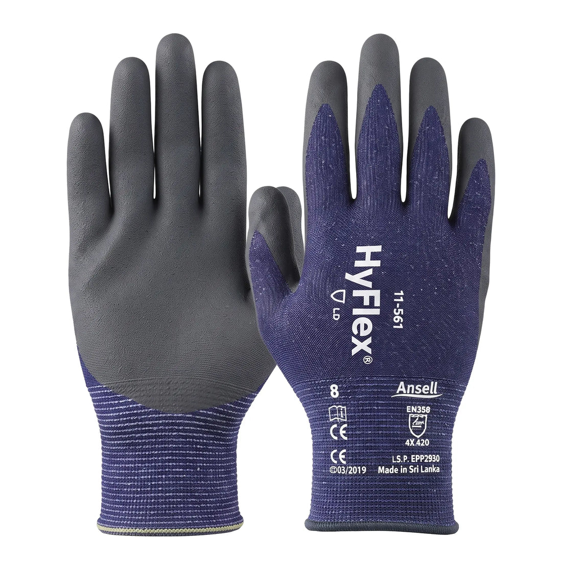 Ansell HyFlex 11-561 Kesilmeye Dayanıklı İş Eldiveni