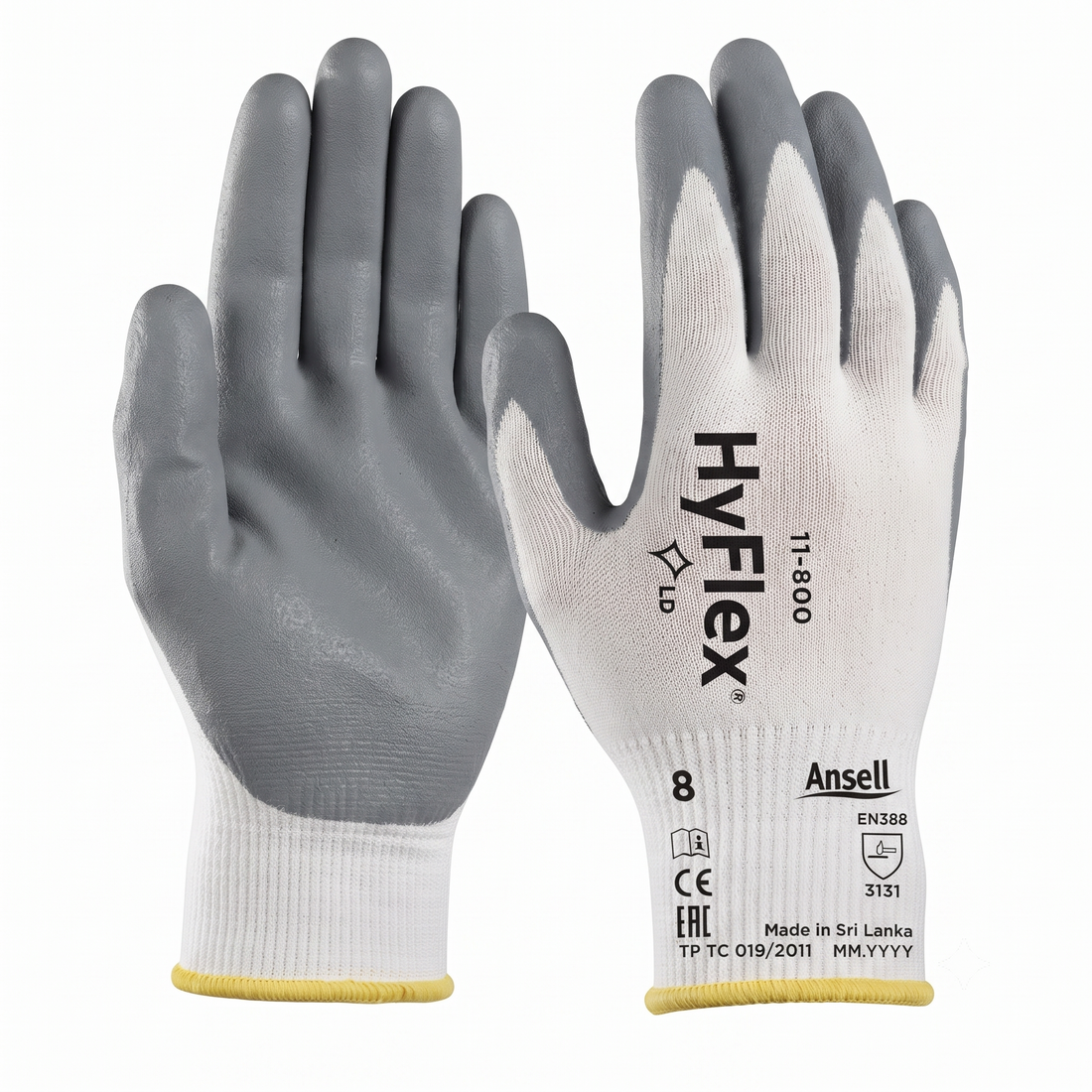 Ansell HyFlex 11-800  Köpük Nitril Montaj İş Eldiveni