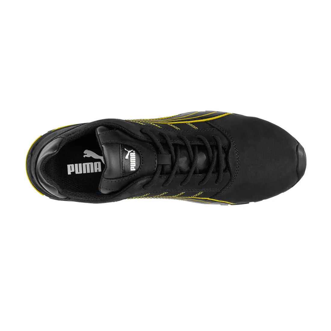 Puma Amsterdam Low S3 SRC Alüminyum Burunlu Siyah Sarı İş Ayakkabısı