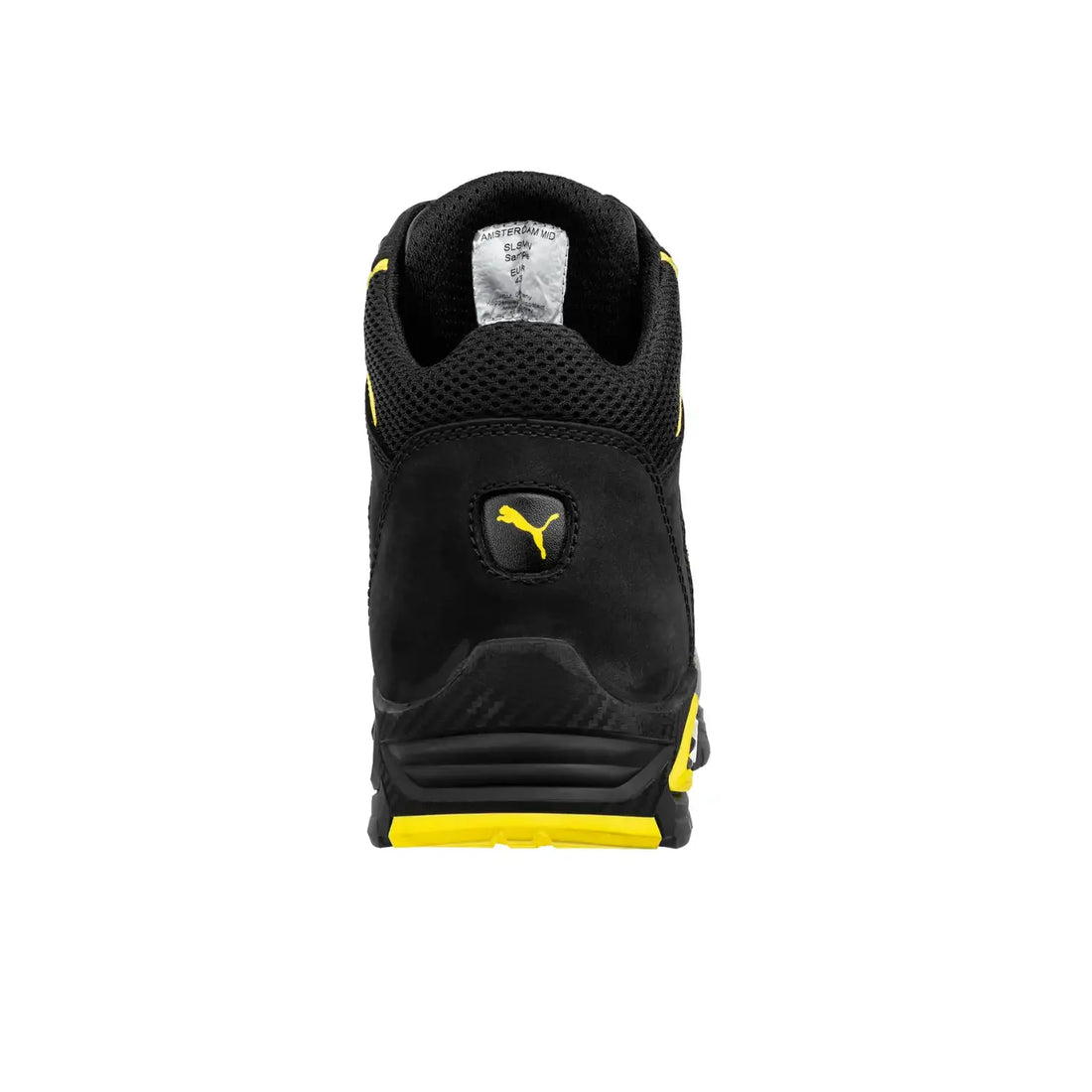 Puma Amsterdam Mid S3 SRC Alüminyum Burunlu Siyah Sarı İş Botu