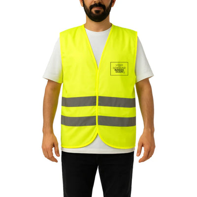 Reflektörlü İkaz Yeleği Logo Baskılı 80gr