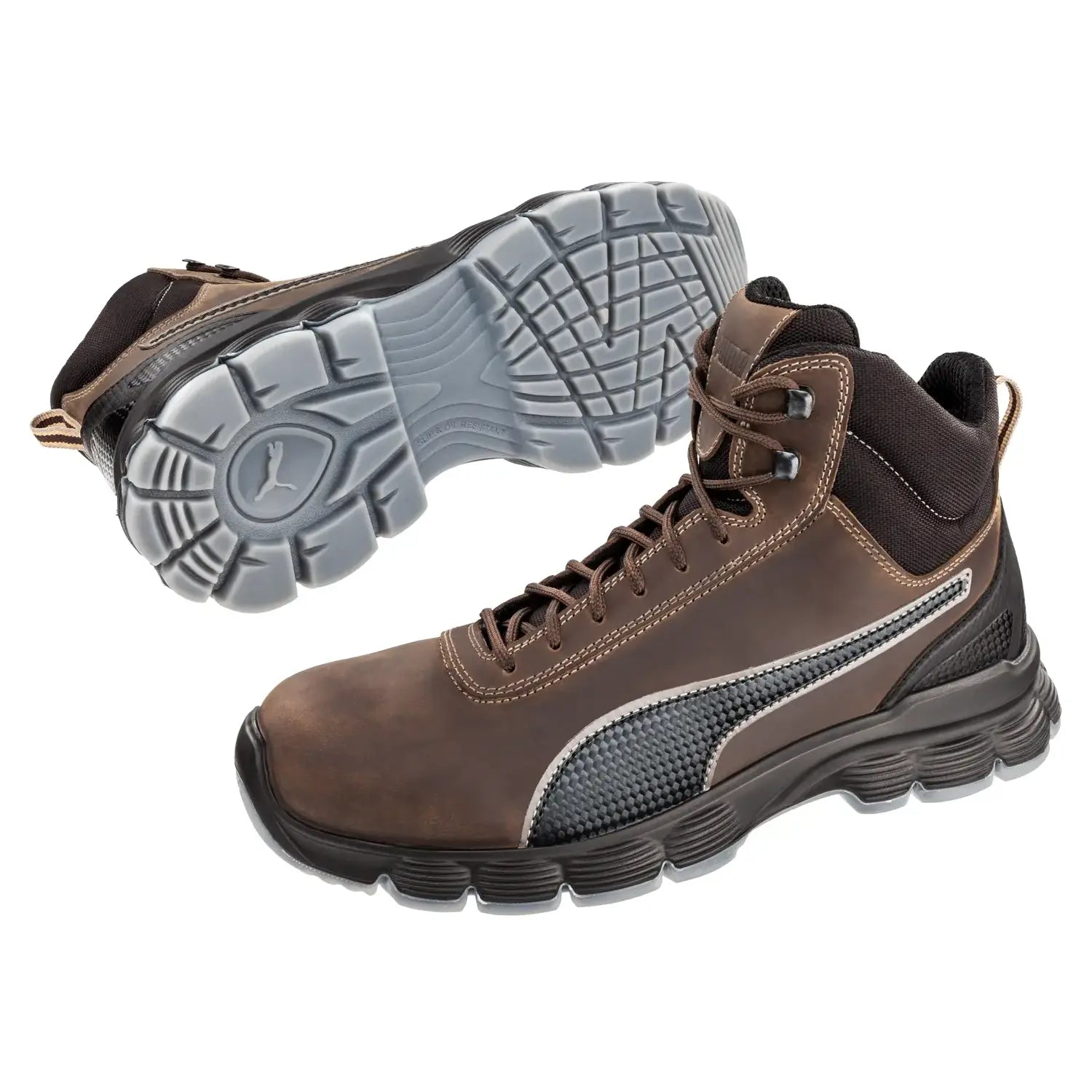 Puma Condor Mid S3 SRC ESD Çelik Burunlu Siyah İş Botu