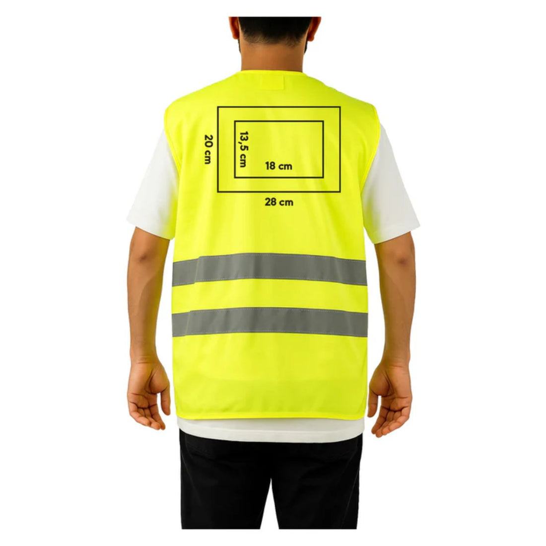 Reflektörlü İkaz Yeleği Logo Baskılı 80gr